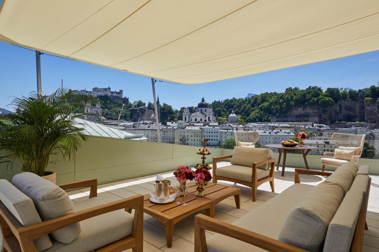 Hotel Sacher Salzburg Eksteriør bilde The Terrace at the Hotel Sacher