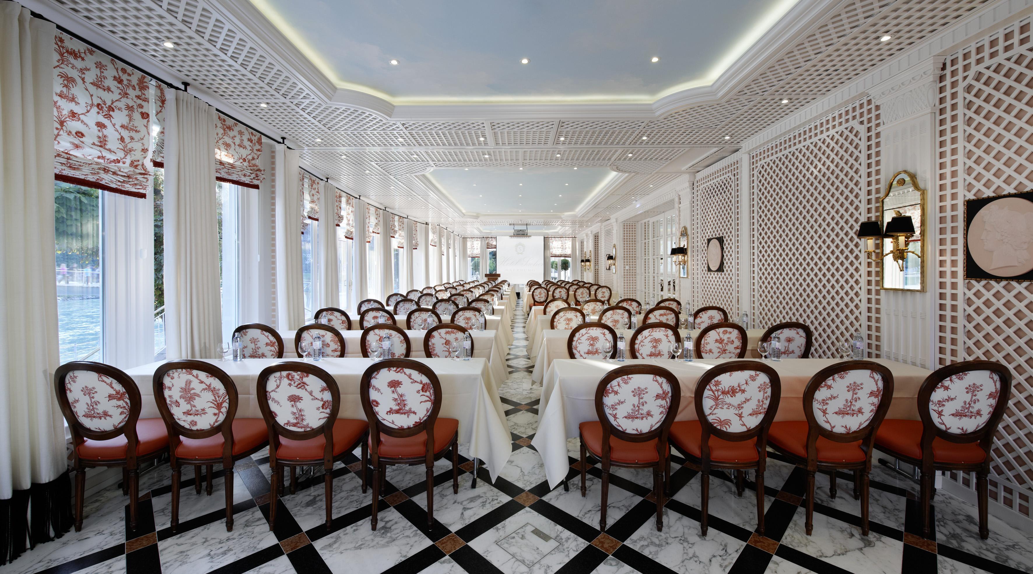 Hotel Sacher Salzburg Fasiliteter bilde The interior of the restaurant