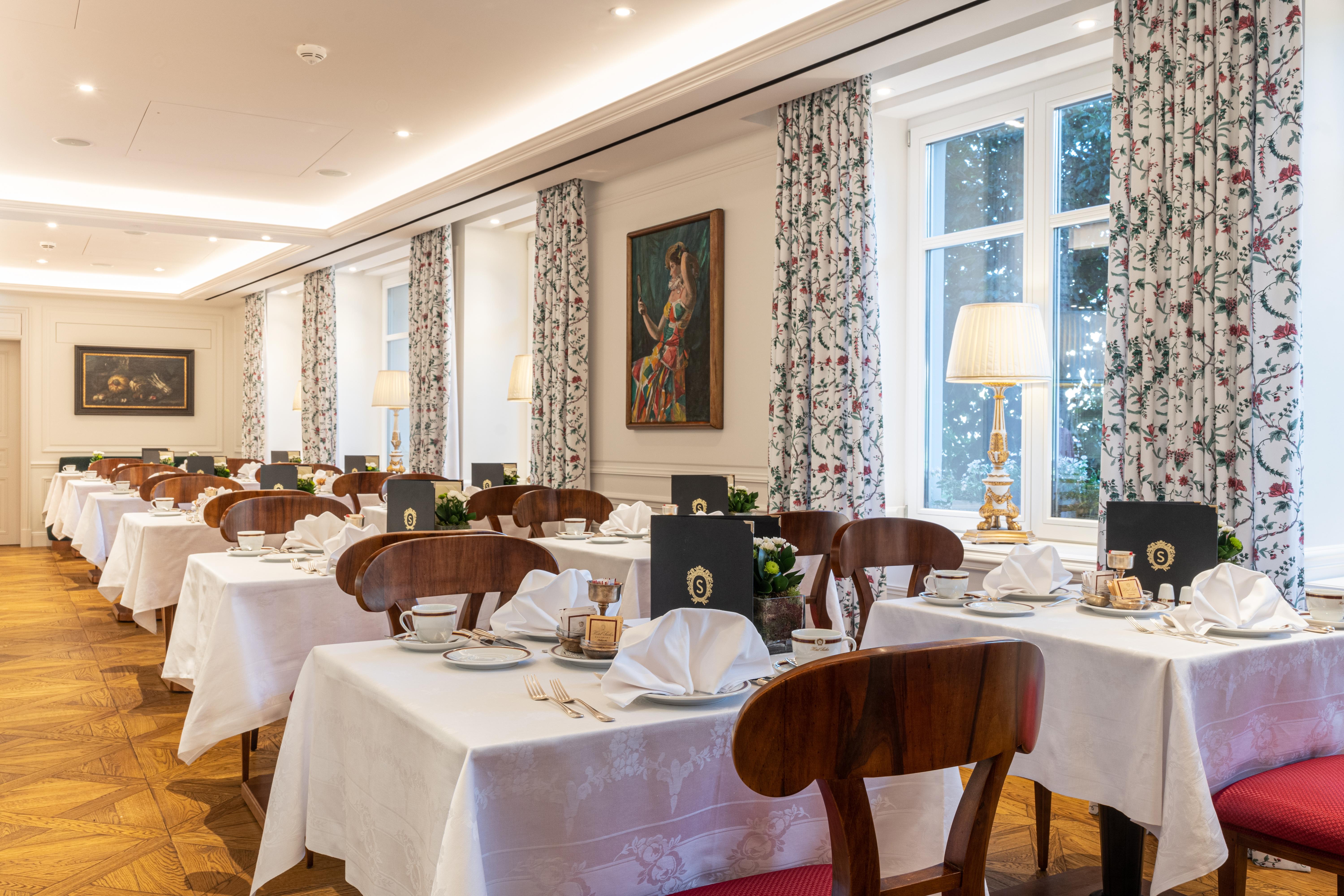 Hotel Sacher Salzburg Eksteriør bilde The dining room